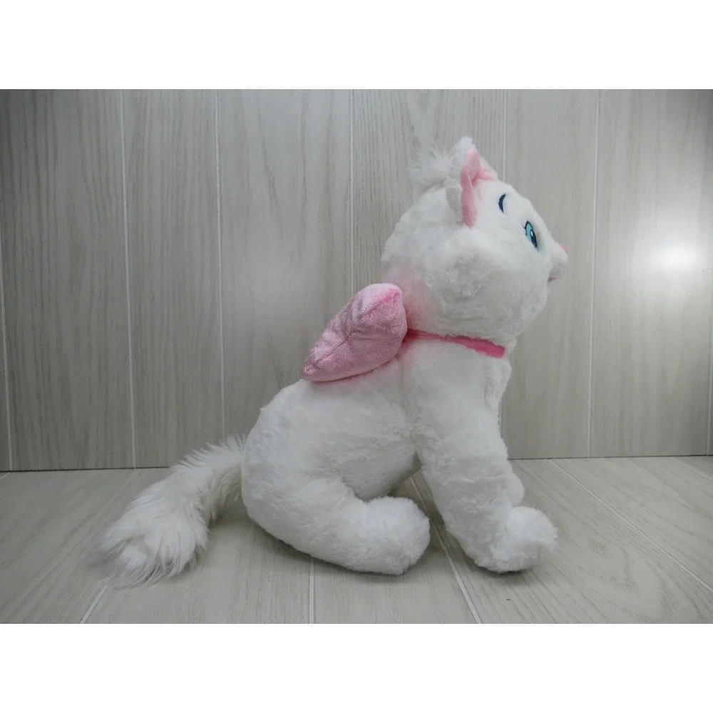 Disney‎ Store The Aristocats Marie White Cat Plush Pink Bow 12-13